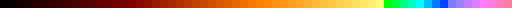 Der Farbverlauf reicht von Schwarz über Rot und Orange bis Gelb.